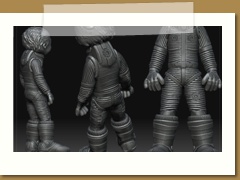 My first zbrush model from zspheres.