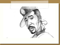 Penicl in sketchbook.